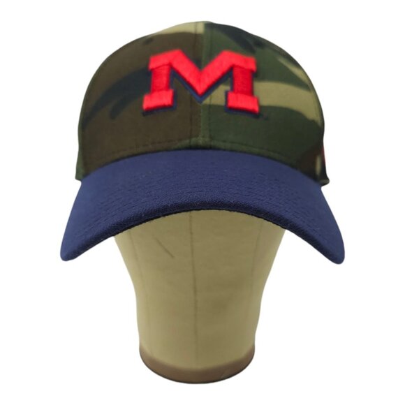 New Era 39Thirty Ole Miss Cap Stretch Flex M/L 3D Embroidered Logo Camo Baseball - Picture 9 of 13